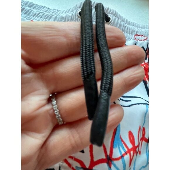 Basquiat Short Kid M White Jimmy Lion Swim Trunk Graffiti Pull On Dragon Monster - Picture 5 of 12